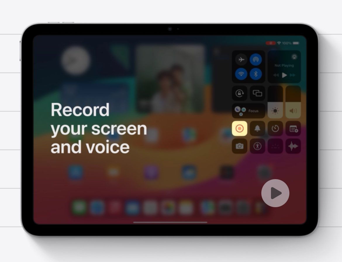 Don’t forget about the amazing capability to screen record directly from your iPad…use this to create connections with parents (show them apps you are using), record example tutorials for students, explain assignments, etc. education.apple.com/learning-cente…