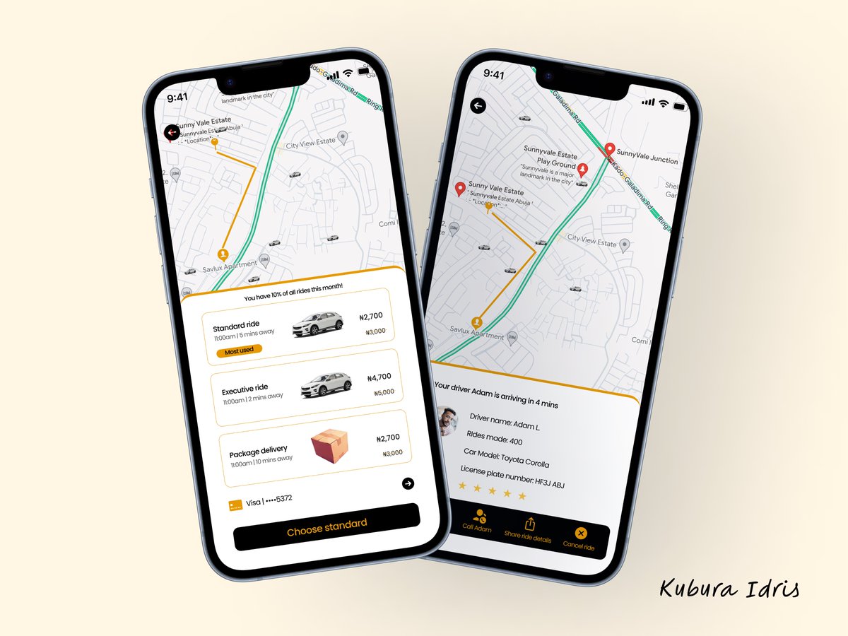 idris_kubura's tweet image. Hi all!
Please check out one of my designs for the #40DaysChallengeWithNelly . This is a mobile ride hailing app. Feel free to let me know what you think. @Nellygoke_UX

#40DaysUIChallenge #UIDesignChallenge