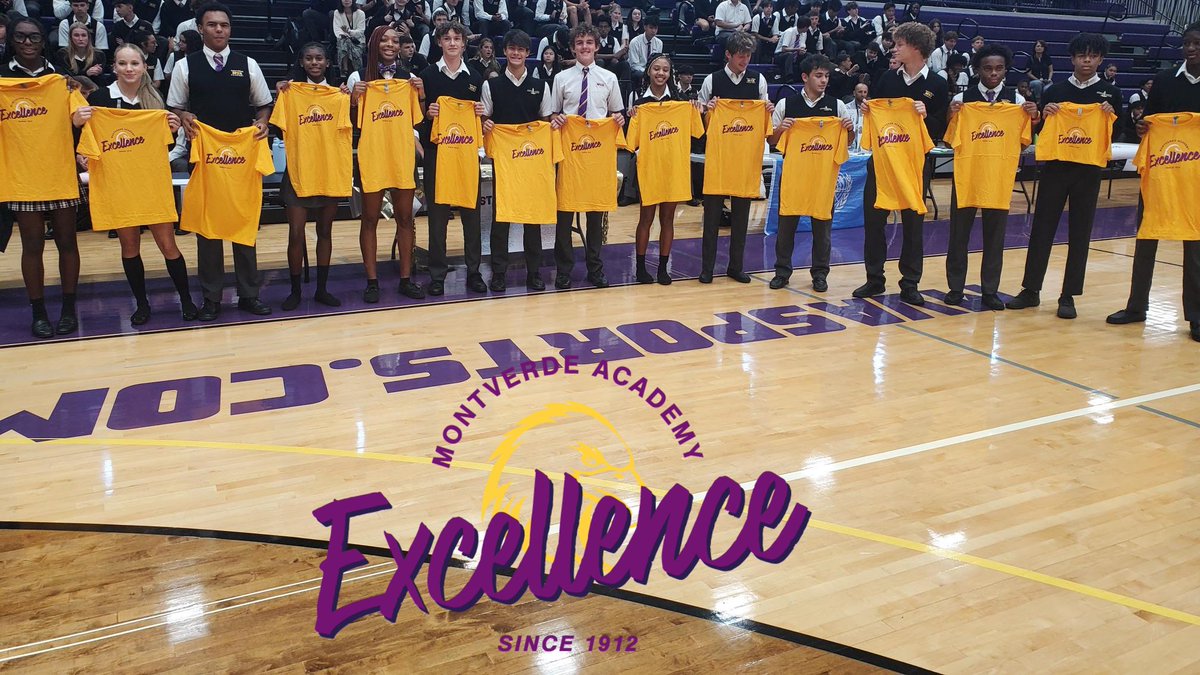 Congratulations to the 30 Montverde Academy student-athletes who were recognized during Assembly on Wednesday morning for their Excellence!