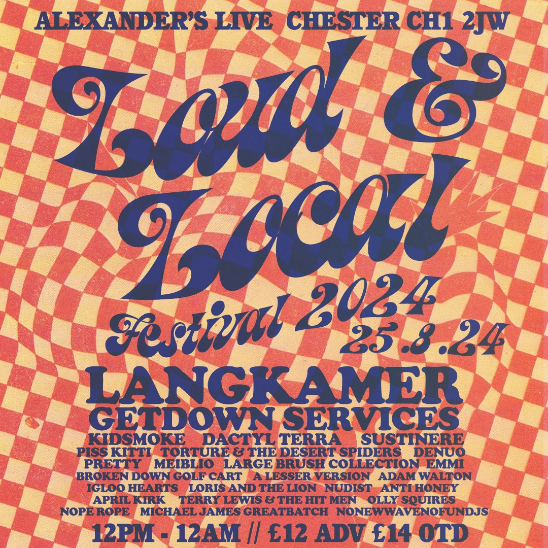 AlexandersLive's tweet image. ☄️ Loud &amp;amp; Local Festival 2024 is incoming! ☄️ 

Chester’s most popular indie all-dayer returns this Sunday, headlined by anthemic slacker rockers @LangkamerBand &amp;amp; “Post-Brexit apocalypse disco” duo @GetdownServices 🙌

After selling out in previous years and with tickets moving…