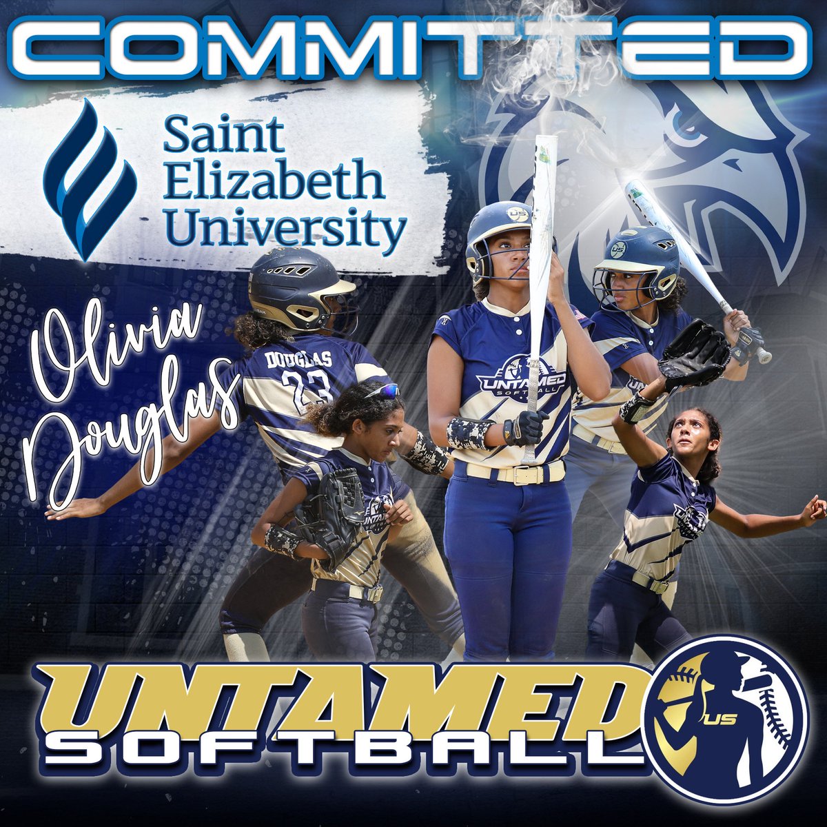 Untamed Softball (@untamedsoftball) on Twitter photo Congratulations to 2025 Olivia Douglas on her commitment to continue her athletic and academic career at St. Elizabeth University! <a href="/LivDouglas2025/">Olivia Douglas</a> Congratulations to 2025 Olivia Douglas on her commitment to continue her athletic and academic career at St. Elizabeth University! <a href="/LivDouglas2025/">Olivia Douglas</a>