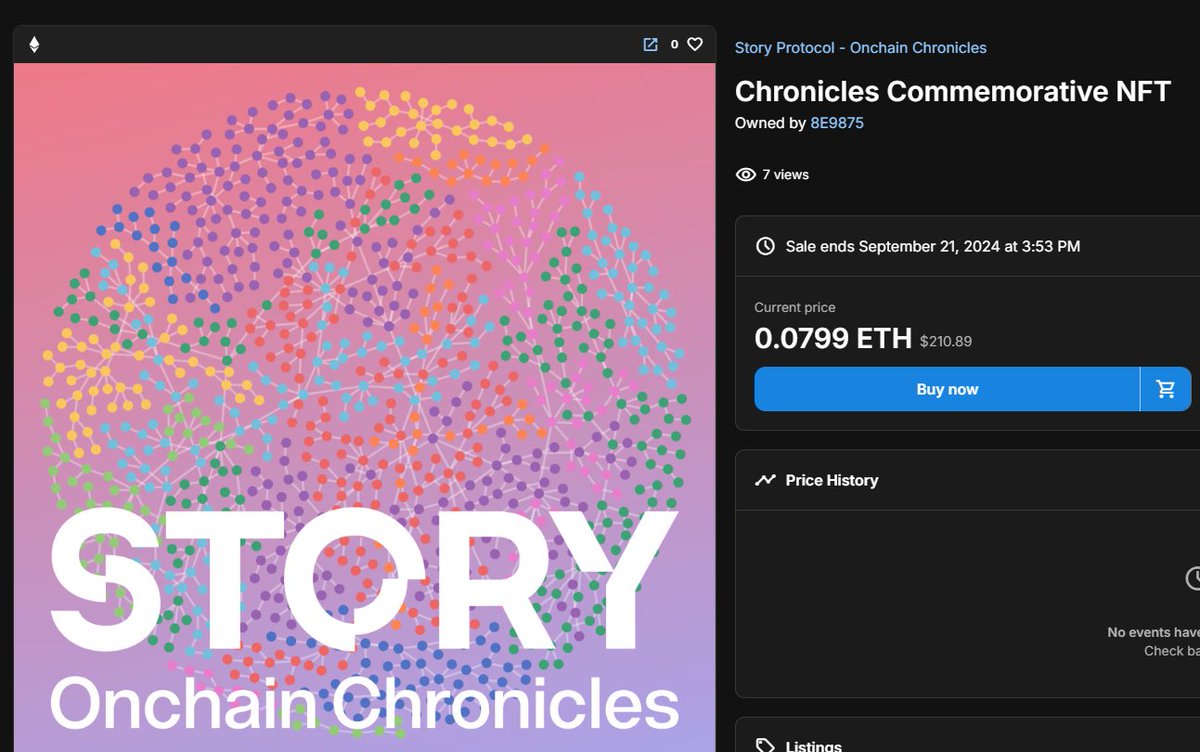 0xMoei's tweet image. فلور فری‌مینت @StoryProtocol با خبر جذب سرمایه به $210 رسیده

هفته آینده هم قراره یه خبری واسه Early Contributor ها داشته باشن حالا یا مربوط به این NFT هست و یا مینت یه NFT جدید هست که در هر صورت مهمه