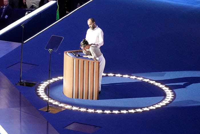 What a heart-wrenching presentation at the DNC by the parents of Hersh Goldberg-Polin, the young hostage currently being held by Hamas in Gaza.
"There is a surplus of agony on all sides of the tragic conflict  in the Middle East.  In a competition of pain, there are no winners."