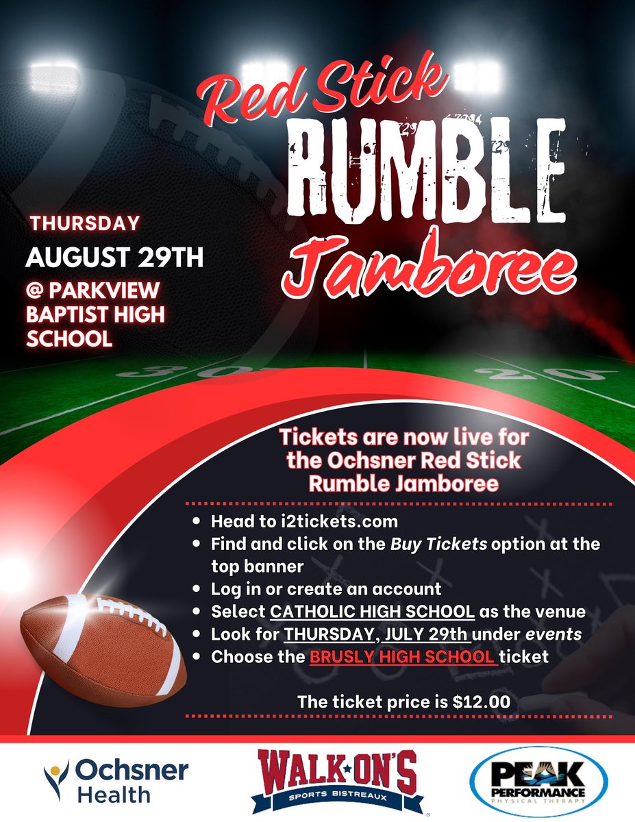 hoff schooler (@coachschooler) on Twitter photo Panthers Fans, buy your tickets BEFORE next Thursday and your Panthers keep 100% of the proceeds! <a href="/wbrpanthers/">bruslypanthers</a> <a href="/GridironBhs/">Brusly Gridiron Club</a> Panthers Fans, buy your tickets BEFORE next Thursday and your Panthers keep 100% of the proceeds! <a href="/wbrpanthers/">bruslypanthers</a> <a href="/GridironBhs/">Brusly Gridiron Club</a> 