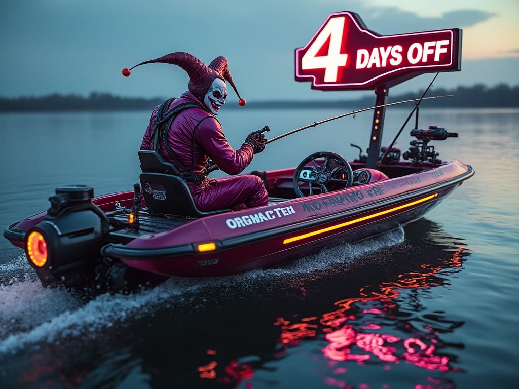 Cryptocuzzie's tweet image. 4 days off, I’m going fishing!!