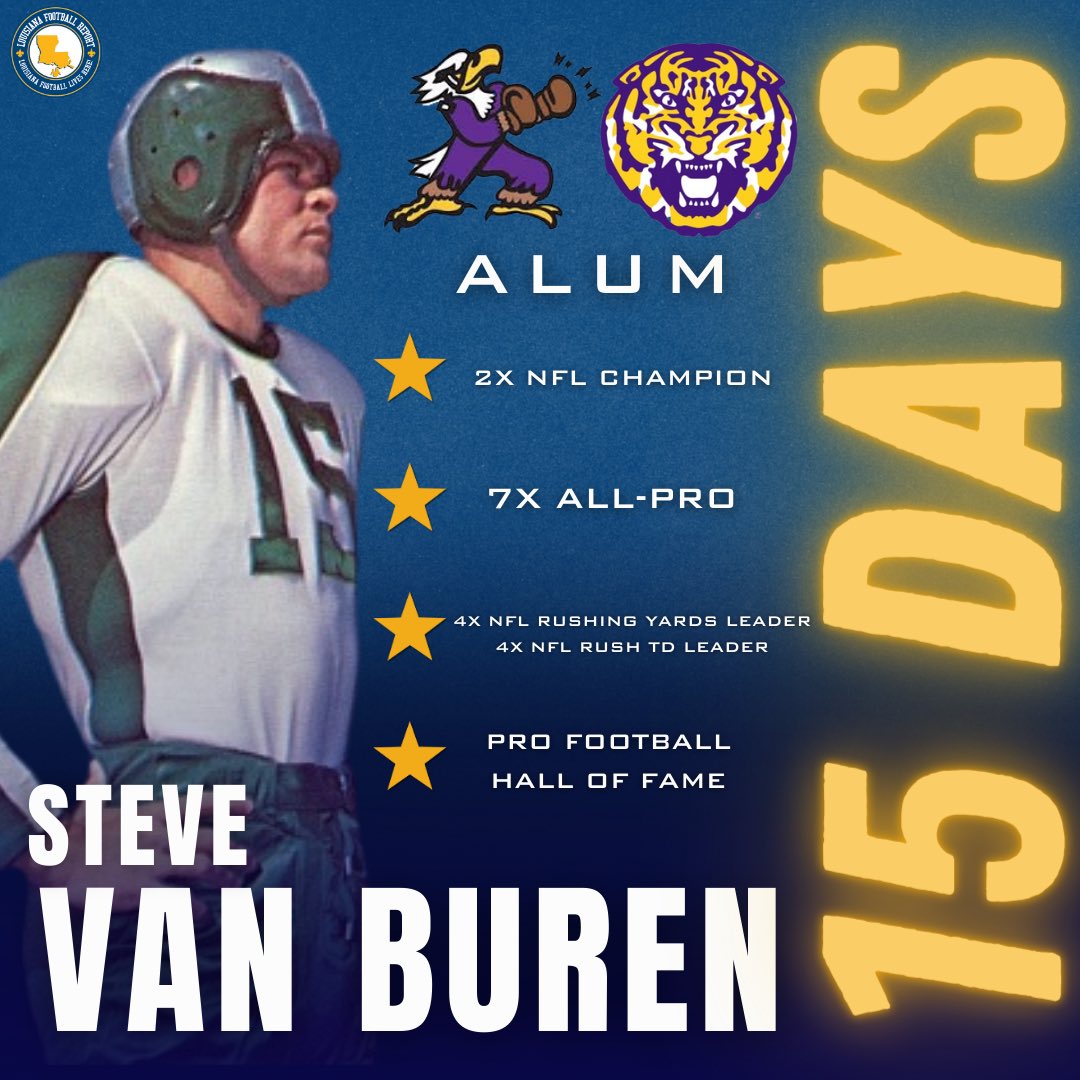 #15 DAYS UNTIL LOUISIANA HIGH SCHOOL FOOTBALL IS BACK!

GREATNESS STARTS IN #LAHSFB!!!