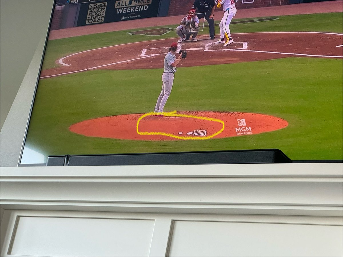 rwalker1313's tweet photo. @TMacPhils watching from Minnesota on MLB dot TV and noticed an ad/sponsor being blurred out. Is that on NBCSP or MLB? https://t.co/w7llLztx2l