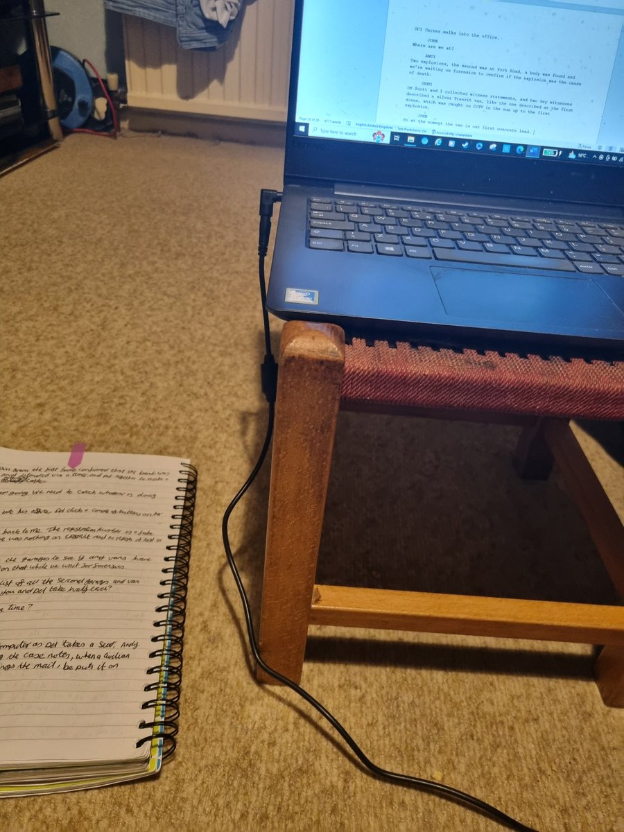 Typing up and editing handwritten scripts into final drafts #scriptwriter #writing #WritingCommunity