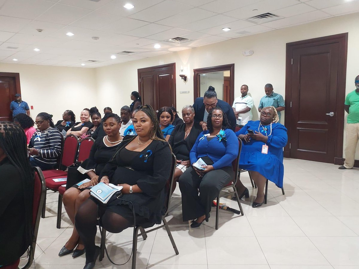 BahamasLabour's tweet photo. Today, the Department of Labour hosted a memorial service to celebrate the life and legacy of our dearly departed Assistant Director of Labour, Mrs. Teresa Johnson. 

May she rest in peace. 

#DOLBahamas #Memorial #TeresaJohnson https://t.co/f5BuBX6MgQ