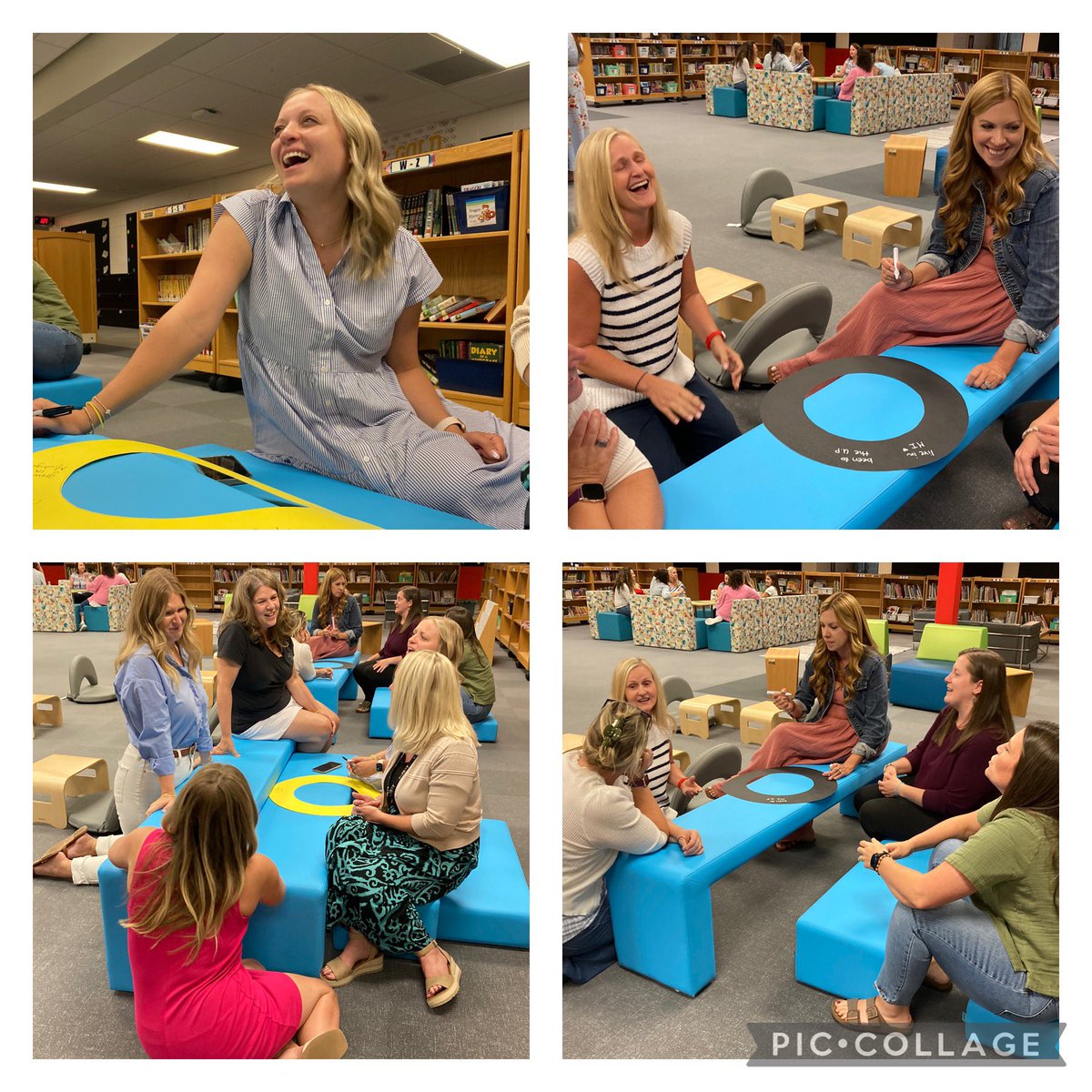 amymariewallace's tweet photo. Wattles teachers work in teams at opening PD to find ten things they have in common. Laughter filled the room! @OneWattles @troyschools #funmatters #itisharderthanyouthink https://t.co/nNlCuX8TNe