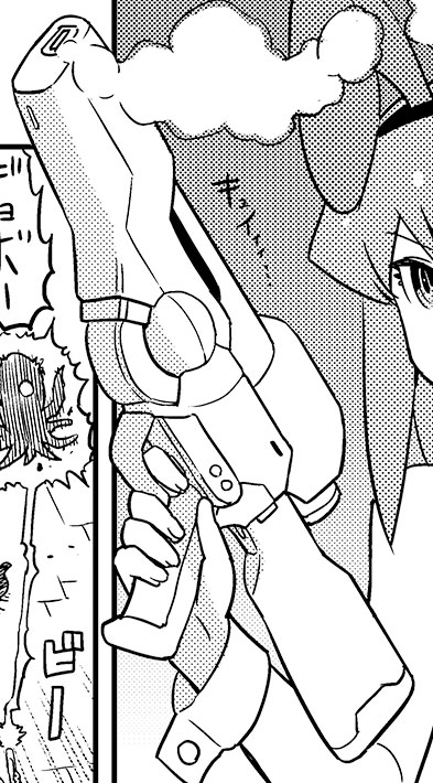 超可動ガールズ8巻、発売から43日です。 超可動シリーズはメカを描く機会が多かったのも楽しかったです。大体原稿で描きながらデザインするんですが、何度も描いてると自分のメカのパターンとか好み、クセが見えてきますね。