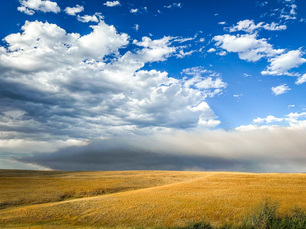 krp234's tweet image. Fires are popping up all over northern Wyoming today. Smoke stretches from SE to NE seen from Sheridan #wywx