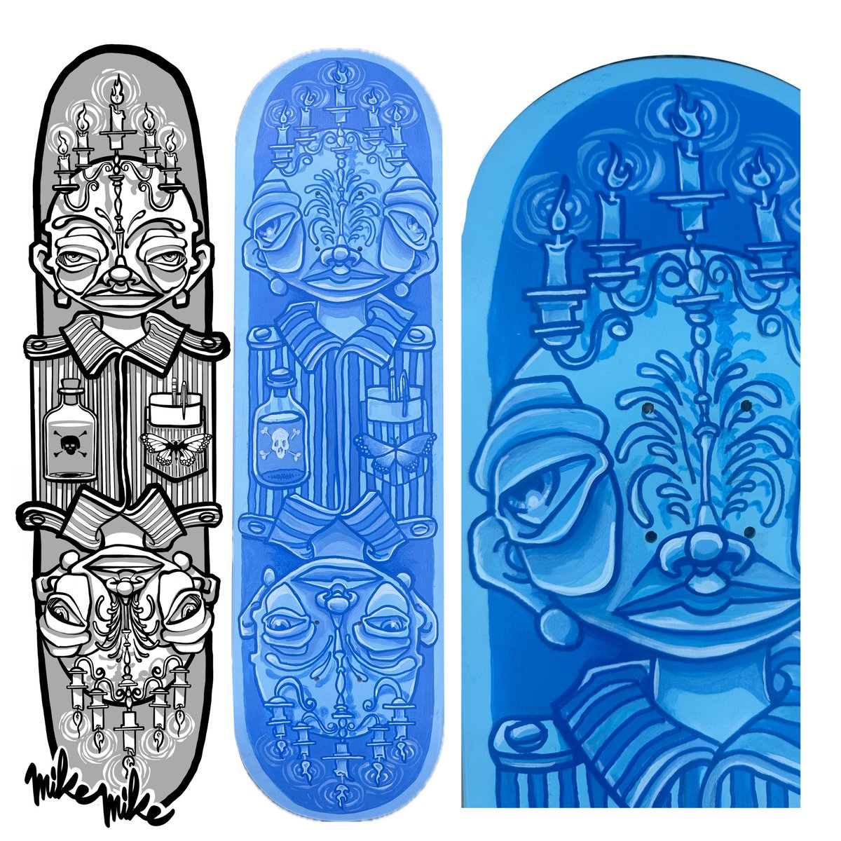 I painted a skateboard and I love it. Mike Mike.