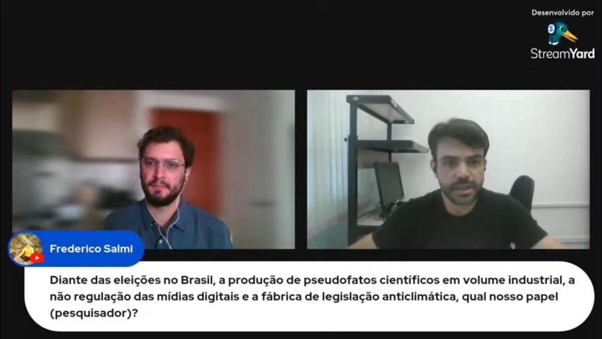 Ótimas reflexões sobre a produção de incertezas científicas, desinformações e pseudofatos sob a ótica do artigo "O risco das falsas controvérsias científicas para as políticas ambientais brasileiras" na perspectiva dos Estudos Sociais das Ciências e das Tecnologias (STSS).