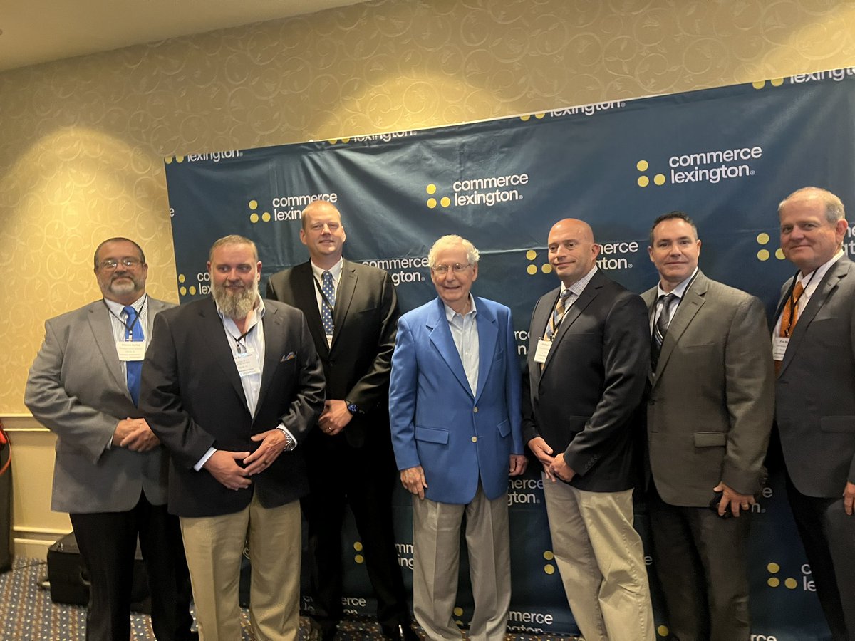 Kentucky Oil and Gas Association (@kyoilgas) on Twitter photo Today, some members of KOGA’s Board of Directors attended <a href="/CommerceLex/">Commerce Lexington Inc.</a>’s Luncheon honoring Senator Mitch McConnell.
We appreciate <a href="/LeaderMcConnell/">Mitch McConnell</a>’s continued support of Kentucky’s oil and gas industry during his tenure in the U.S. Senate. Today, some members of KOGA’s Board of Directors attended <a href="/CommerceLex/">Commerce Lexington Inc.</a>’s Luncheon honoring Senator Mitch McConnell.
We appreciate <a href="/LeaderMcConnell/">Mitch McConnell</a>’s continued support of Kentucky’s oil and gas industry during his tenure in the U.S. Senate.