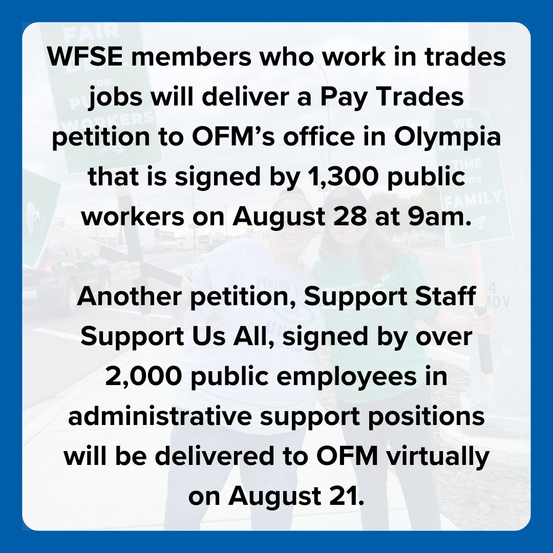 wfsec28's tweet photo. 👋 WFSE is walking out for Washington!
👀 The state has shown us they don’t care about public workers.
🫷We aren’t going to take this! Join us in our walkout to show the state we deserve better! Washington works because WE work!

Full press release here: https://t.co/nZbac7ZmLw https://t.co/yNRuEUBTSl