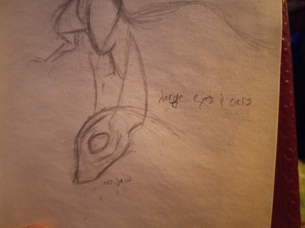 ;; i'm being overly enthusiastic and wanting to draw an icon for spearmaster's acc so i am figuring out a design for them
fucked up creacher<3 probably the slugcat equivalent of uncanny valley