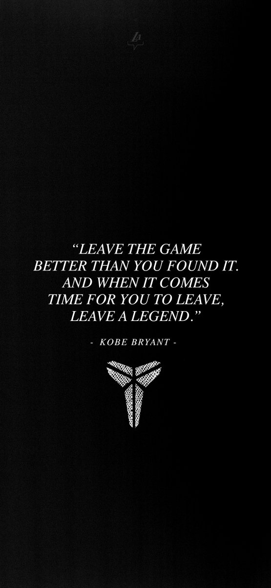 Lakers's tweet image. Mamba on the lock screen 📲