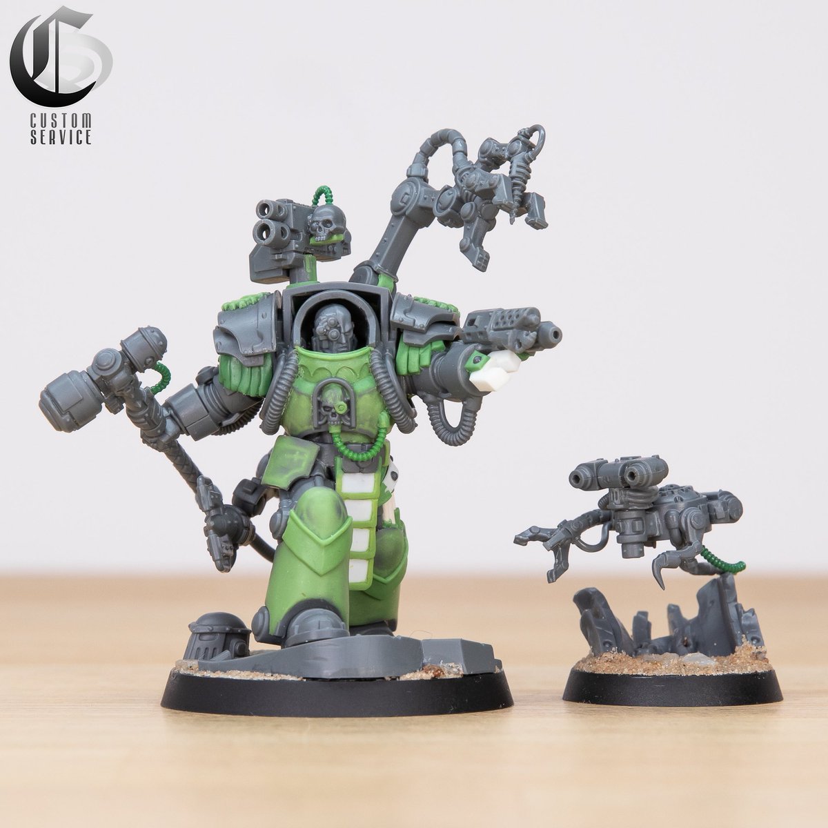 We had the absolute pleasure of bringing to life this awesome one off bespoke Custom Service Iron Hands character for our clients collection. 

Create your Custom Service character:
siegestudios.co.uk/services/custo…

This was a great opportunity to combine various kits and also add a lot