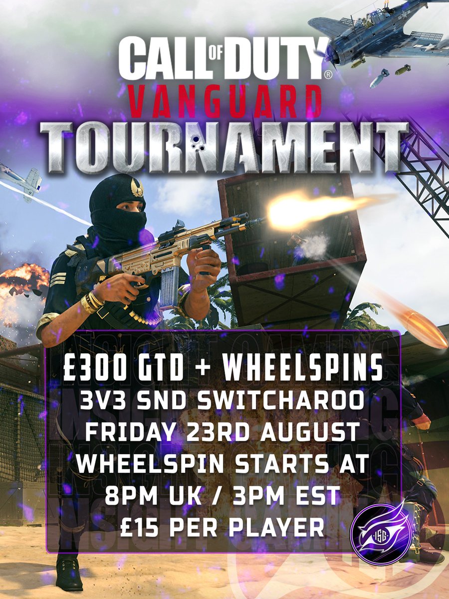 🚨<a href="/InsightGaming__/">Insight Gaming</a> x <a href="/Jankz__/">⁶Joshua</a> 3v3 VG Switch 🚨

🏆£300 / $400 GTD + Wheelspins
📅Friday 23rd August 2024 
⏰8PM UK / 3PM EST 
🌍EU / NA Host 
🎮Best Of 3
💲£15 Per Player 

❗️COMMENT FOR FORM ❗️