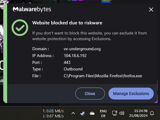 vxunderground's tweet photo. .@Malwarebytes why have you forsaken us https://t.co/vqgDdzZiez