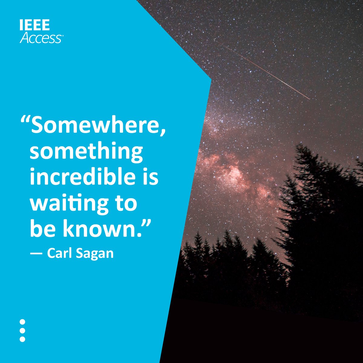 IEEEAccess's tweet image. IEEE Access Quote of the Week #CarlSagan #engineeringquote #sciencequote