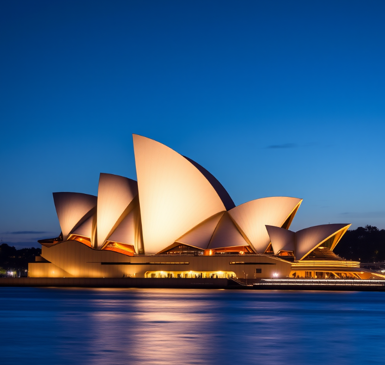 History_HQ_'s tweet photo. Behold Sydney's iconic beauty! The Opera House’s stunning sails and twilight hues reflect timeless elegance and cultural splendor. 🌅🎭

#HistoryHighlights #SydneyOperaHouse #IconicLandmarks #TimelessElegance #CulturalSplendor #ScrollStopper #Flux #AI https://t.co/kLv8wN4gUZ