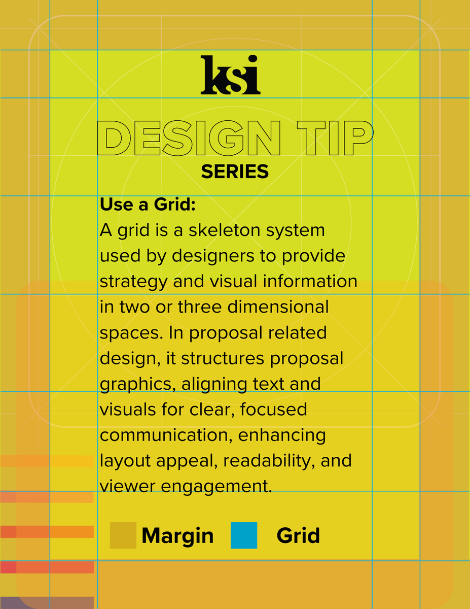 Grids are a designer's secret weapon for organizing information. 🔍

In #proposalgraphics, you may use a grid to align text and visuals for clear, focused communication. This enhances layout appeal, readability, making your proposal stand out.
