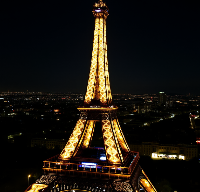 History_HQ_'s tweet photo. Experience the magic of Paris at night! The Eiffel Tower's sparkling lights capture romance and elegance, making history glow with charm. ✨🌟

#HistoryHighlights #EiffelTower #ParisNights #RomanticViews #TimelessCharm #ScrollStopper #Flux #AI https://t.co/rDcQl9Lf7j