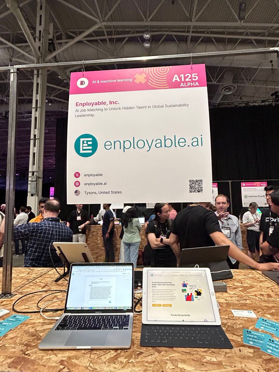 enployable's tweet image. Thrilled to pitch #Enployable at #CollisionConf 2024 in #Toronto 🇨🇦! Huge thanks for the support and feedback 🙏 Excited about new collabs in #sustainability, #construction, #energy, #talent, and #futureofwork! 

🚀 Onward and upward! 🚀