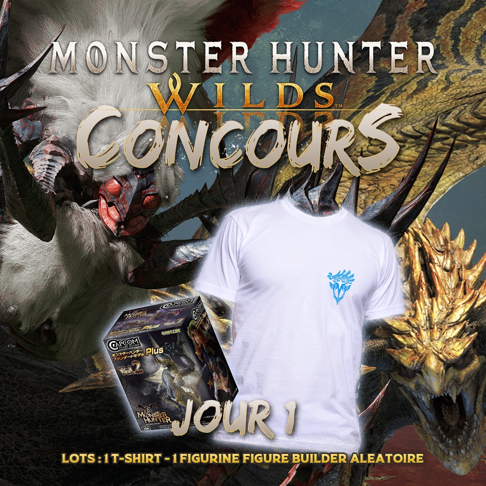 FrMonsterHunter's tweet image. ✨CONCOURS RT + Follow✨

A l'occasion de la #Gamescom et pour célébrer #MonsterHunter, on vous propose de gagner des goodies pendant 3 jours d'affilée❗️Et oui, 3 jours, 3 gagnants❗️
Pour participer:

🔄Repost ce post
✅Abonne toi à @FrMonsterHunter 

🗓️TAS le 23.08.2024