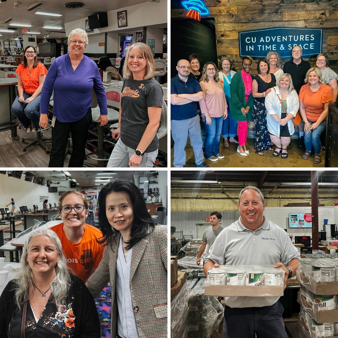 MartinHoodCPAs's tweet photo. From a fantastic professional development session with @SparkleSanders to team outings - mini golf, escape rooms, bowling, and volunteering at the Eastern Illinois Foodbank - we've spent the summer sharpening our skills and strengthening our teams. 

https://t.co/zCQdnakNzm https://t.co/OyCJPXggTd