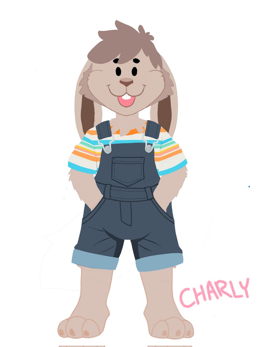 artbnny's tweet photo. I wanted to do a softer children's character design. I definitely messed up on the shirt. I also got bored and didn't do any of the shading. https://t.co/7QxO4PNx8Y