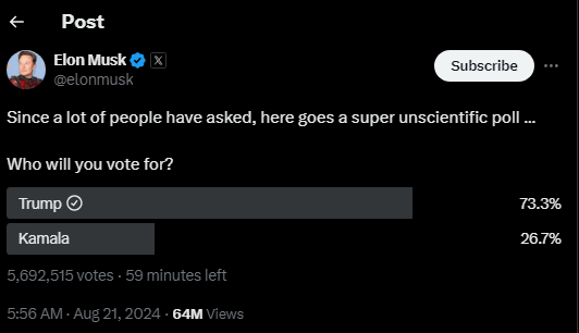 secretcodex64's tweet photo. @elonmusk Trump WINS! https://t.co/3vYjGORWru