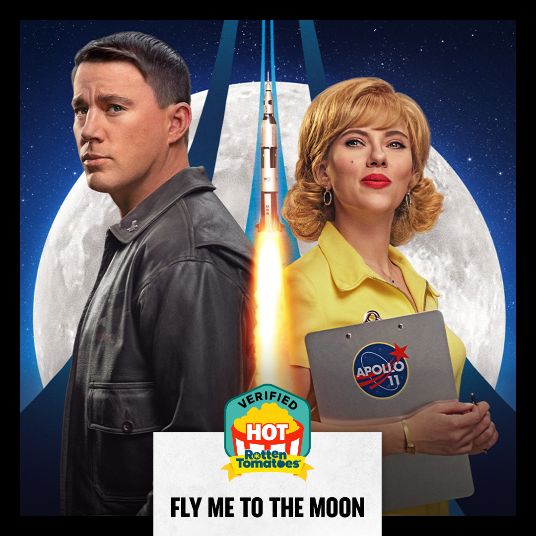 Audiences say #FlyMeToTheMoon is Verified Hot at 91% on the Popcornmeter: rottentomatoes.com/m/fly_me_to_th…