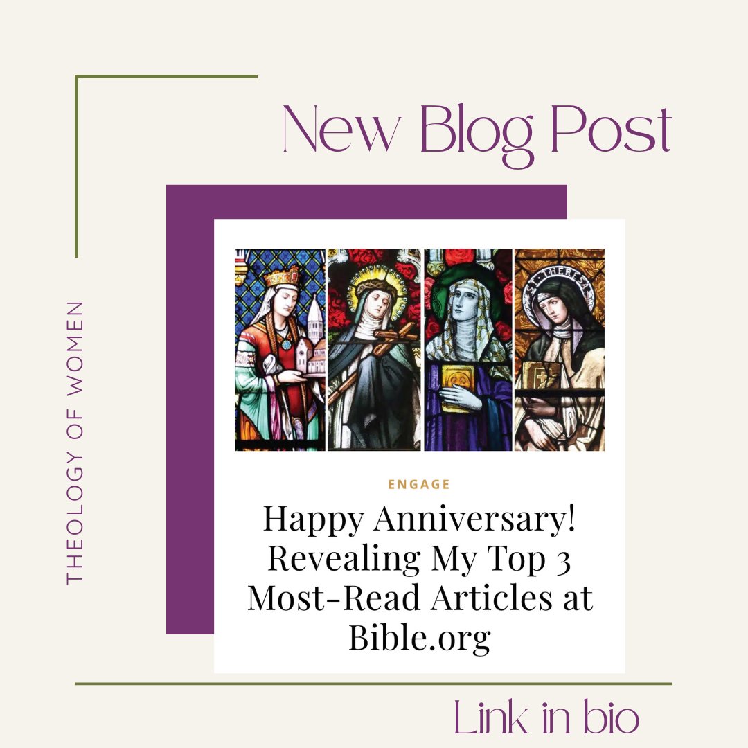 In 2023, I joyfully accepted the invitation to join the Engage writing team. This month marks my first anniversary. To celebrate, I’m revealing my top three most-read articles.
First, I'll share the why that fuels my writing and teaching ministry. Read: blogs.bible.org/happy-annivers…