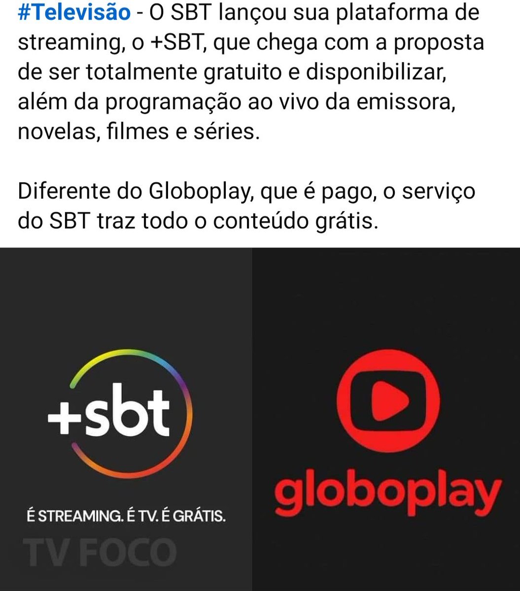 Ederson78449898's tweet photo. Aí sim,hein..

Parabéns SBT ..

Começou bem..

Copia essa 

Netflix,Prime Vídeo,Globo,..

😎😃😁

#globo #sbt #GloboPlay  #Netflix  #PrimeVideo https://t.co/2w2FQ71l9Q