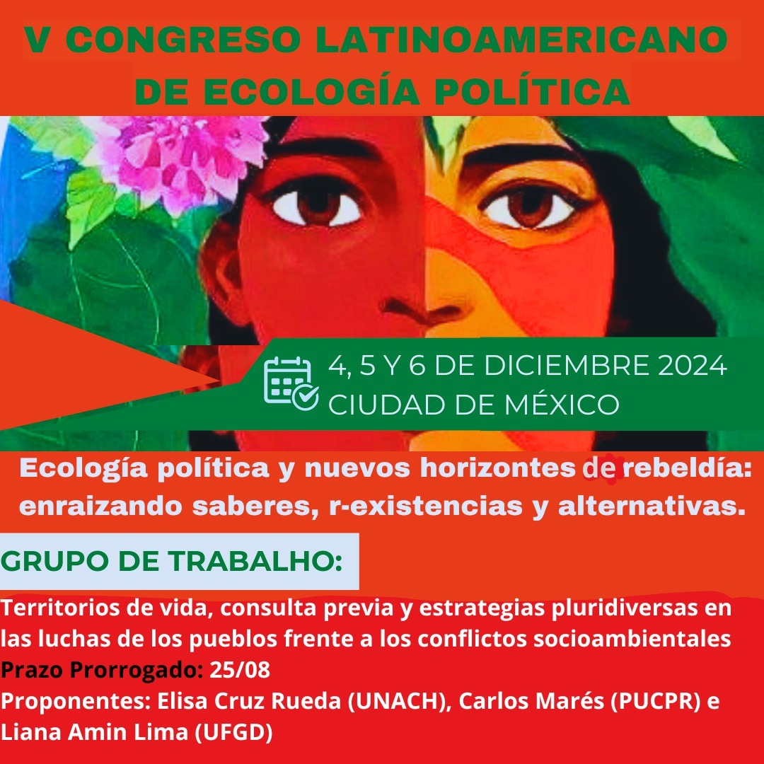 V202478089's tweet photo. Nos alegra difundir la invitación de la mesa de trabajo 1.7 "Territorios de vida, consulta previa y estrategias pluridiversas en las luchas de los pueblos frente a los conflictos socioambientales."

Formulario de inscripción:  
https://t.co/ZEgxuq8xSx https://t.co/WDwVBFaLwv