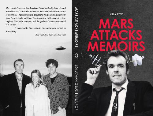 From the World Of Mars Attacks! 
Secrets behind the scenes
Screenwriter has finally been released by the Martian Commander. Tim Burton the extraterrestrial where imagination and reality collides. Jonathan Gems tells stories about all star cast and it is as crazy as the movie! ACK