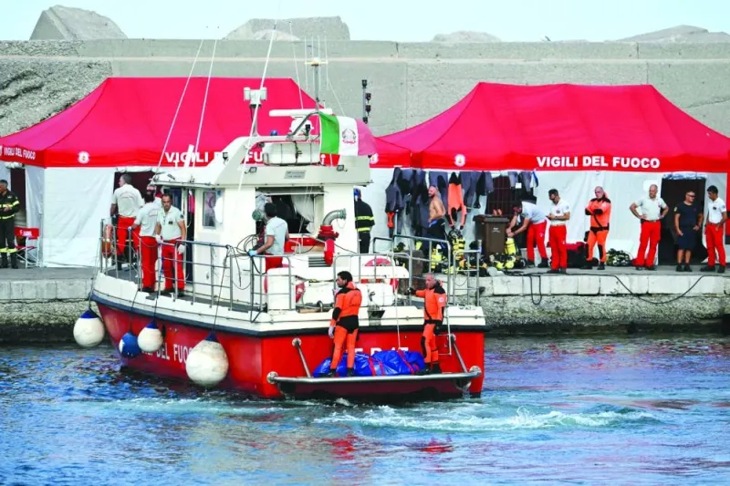 GulfTimes_QATAR's tweet image. Divers searching for six people missing after a #superyacht sank off Sicily, including UK tech tycoon Mike Lynch, Wednesday pulled four bodies from the wreck and reportedly found a fifth.
#MikeLynch
gulf-times.com/article/689064…