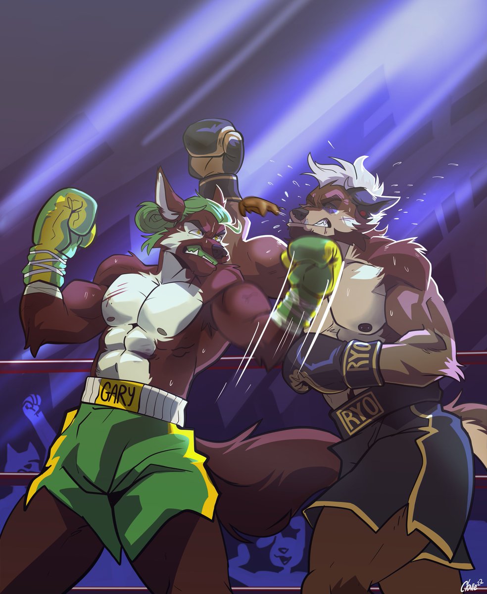 Gary was excited for a rematch with <a href="/Howeedss/">Howeed</a>'s Howard. Their last match had been a war; and this time was no different! Hard hitting on both sides, an inside uppercut put Howard on the mat.
..I'm sure he'll be back up.

Great thanks to <a href="/BlueClovie/">Clovie22(COMMSS OPEN)</a> for their amazing work! Love it