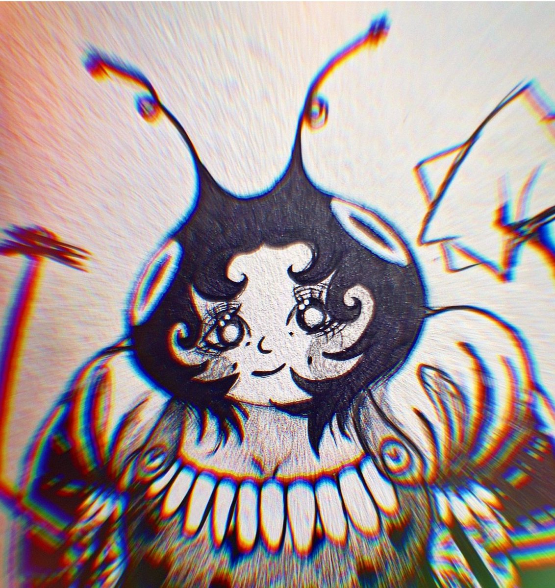 MaltoseMother's tweet photo. Mrs. Dotty Dimple Doodlez
------------------------
•LadyBug
•Art teacher 🎨 🖼..
•Uses her wings as a dress.
•Her shell stores art supplies.
•Loves clouds ⛅️.
#ladybug #lucky #happy #life #artteacher #ocart #doodlebugs https://t.co/Yr8SavbS70
