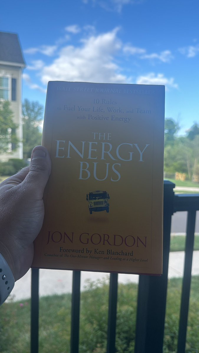 Great time to read #TheEnergyBus right before school starts. Just an awesome read from <a href="/JonGordon11/">Jon Gordon</a>! Had the chance to see him speak this summer. Remember, as we welcome students, staff, and families back, You Are The Driver of Your Bus!