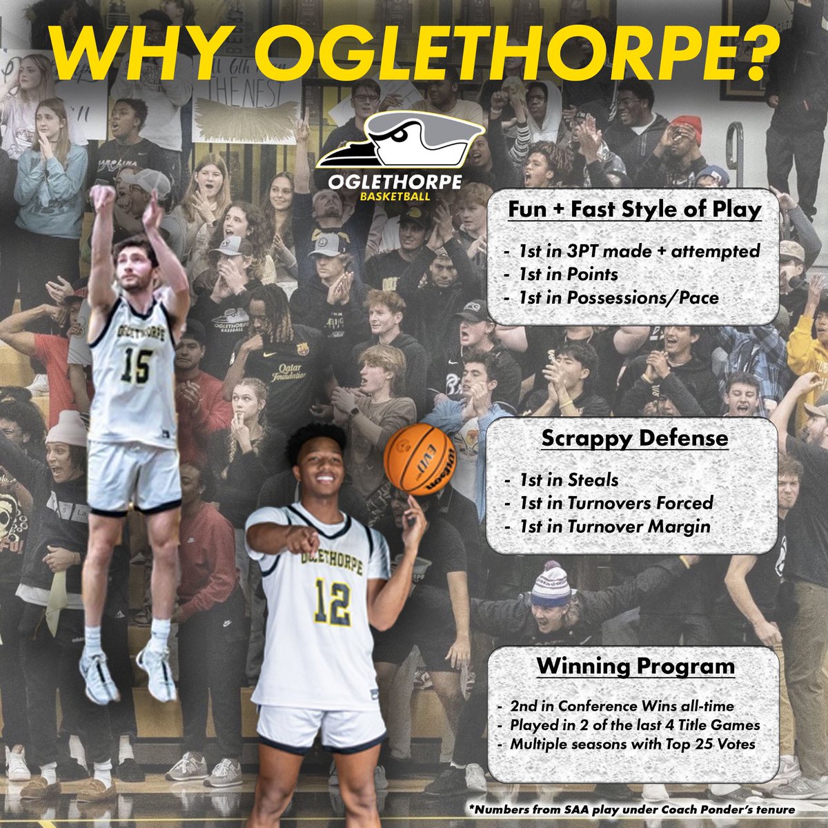 GoPetrelsMBBall's tweet image. Why choose Oglethorpe?
Fun + Fast Style of Play ✔️
Great Education ✔️
Beautiful Campus ✔️
Phenomenal Location ✔️
We check all the boxes here at Oglethorpe ✅
#StayStormy | #GoPetrels
