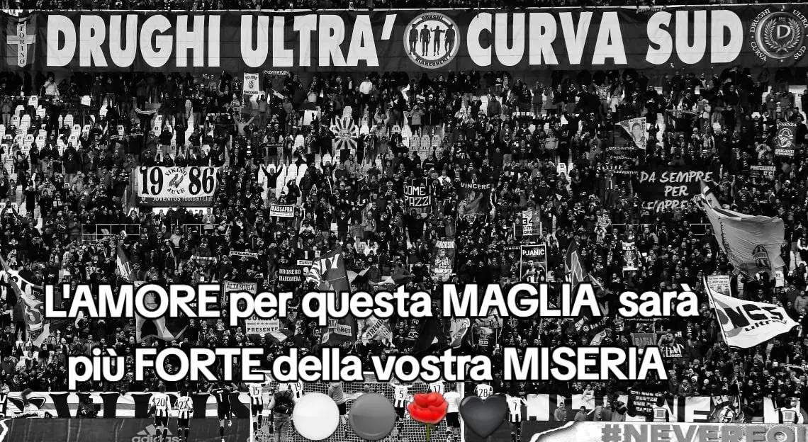 MaNuElaJUVE38's tweet photo. "L'AMORE per questa MAGLIA sarà più FORTE della vostra MISERIA" cit. #ultrasliberi #lastbanner
#AndreaAgnelli #Farsopoli #JohnElkann https://t.co/G5eq2uV0X0