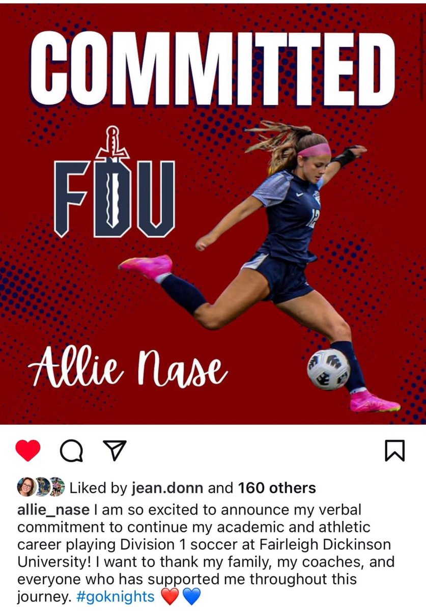 HGS_rebels's tweet photo. Our captain is a Knight!! Let’s go @AllieNase  - Congratulations- we’re so proud!! @nlowe11 @ShoreSportsNet @BrandonGouldHS https://t.co/RN8gspr97j