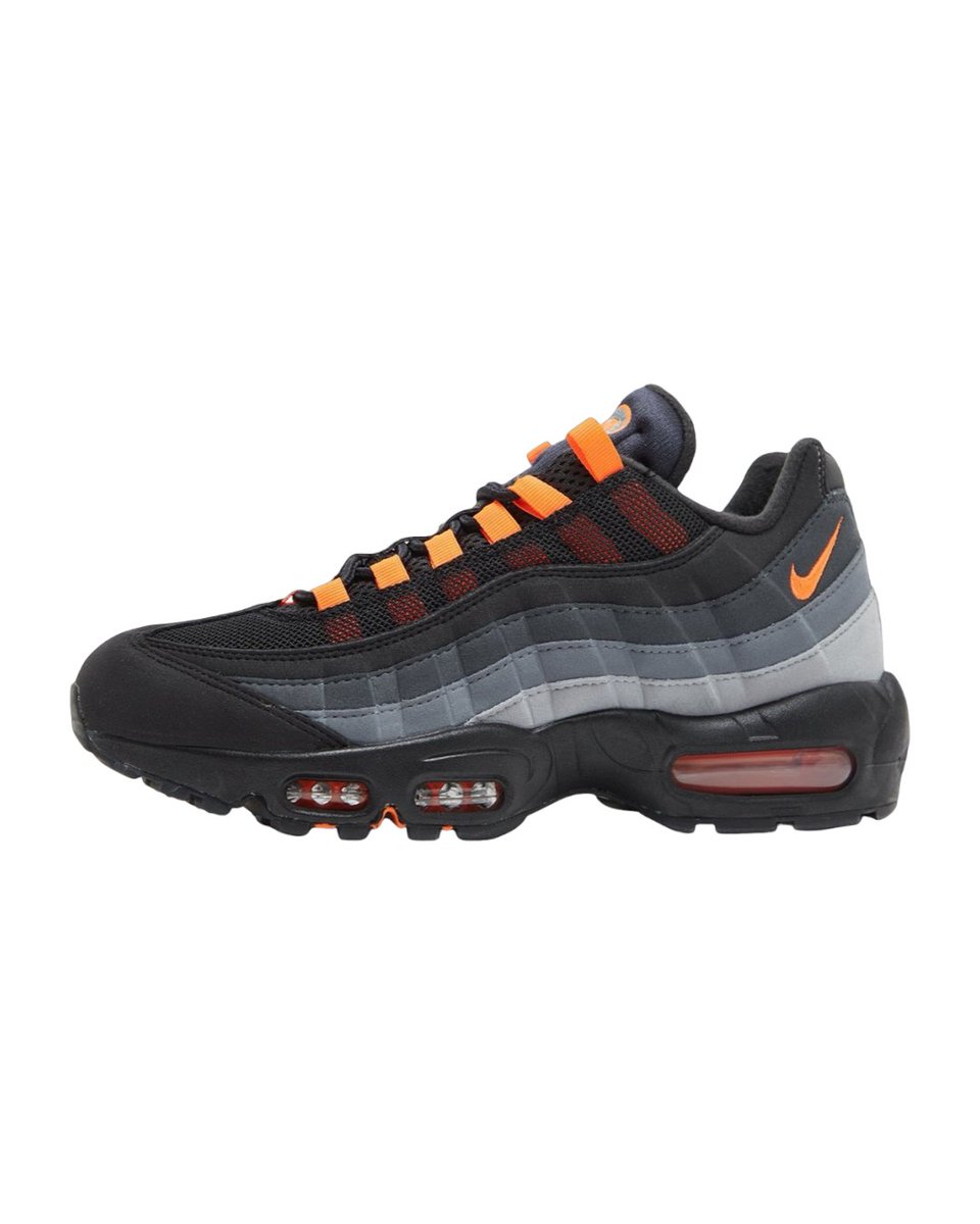orange and black nike air max 95