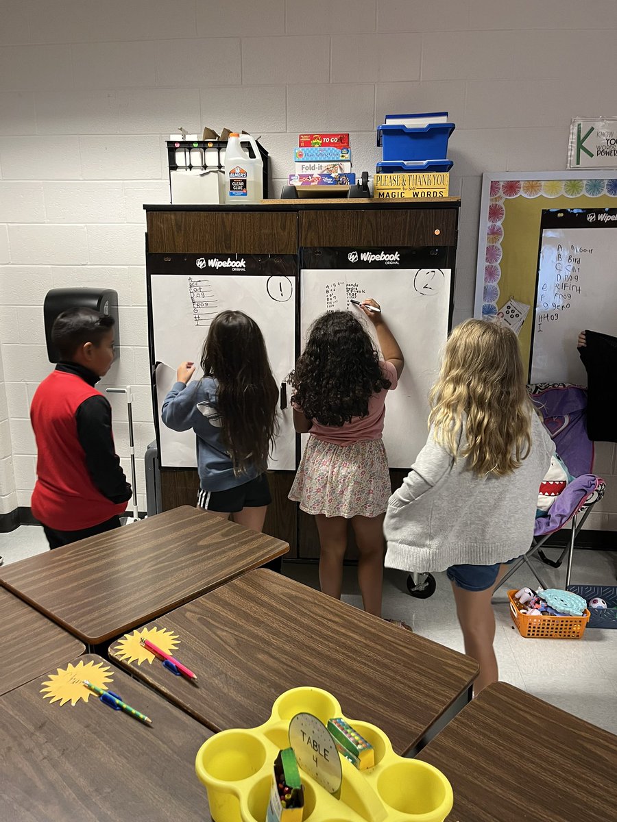 We used our wipebooks today to collaborate and work with our peers! <a href="/HamptonOaksElem/">HamptonOaksElem</a>