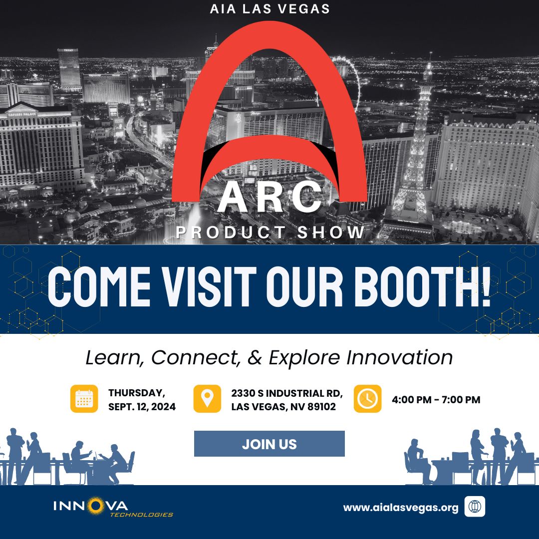 Join us at the 2024 ARC Product Show, for an exclusive opportunity to explore the latest innovations alongside top AEC industry professionals.

Visit booth #6! Let’s connect, collaborate, and create the future together! ✨

<a href="/aialasvegas/">AIA Las Vegas</a>  #InnovaTechnologies #ARCProductShow #AEC