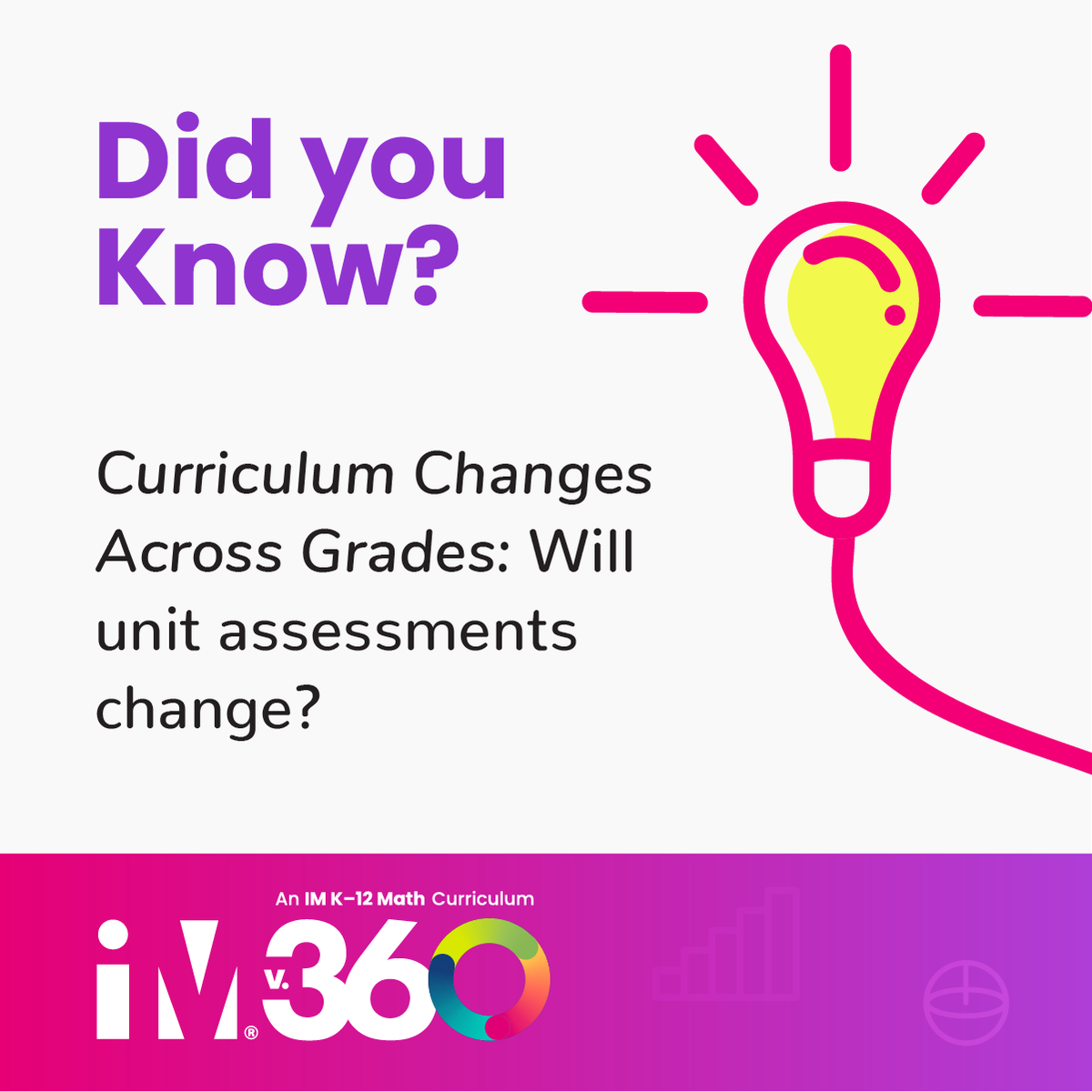 IllustrateMath's tweet photo. 📣 Curriculum Changes Across Grades: Will Unit Assessments Change?
New features include:
✅ Checkpoint Guidance in K-5
✅ Section Level Checkpoint Assessments in 6-12
🔗 Learn more at: https://t.co/G9ywDNIB1D
#IMv360 #LearnWithIM #MathEducation #CurriculumUpdates https://t.co/MpCiWKb6tg